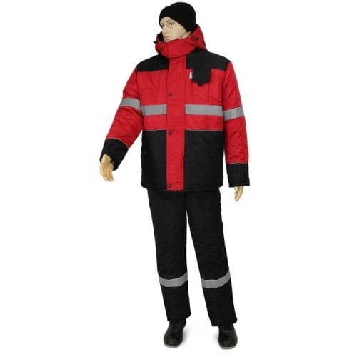Купить Костюм Рассо НордМен 01265 утепленный красный с черным 48-50/182-188 по низкой цене