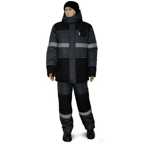 Купить Костюм Рассо НордМен 01981 утепленный серый с черным 44-46/182-188 по низкой цене