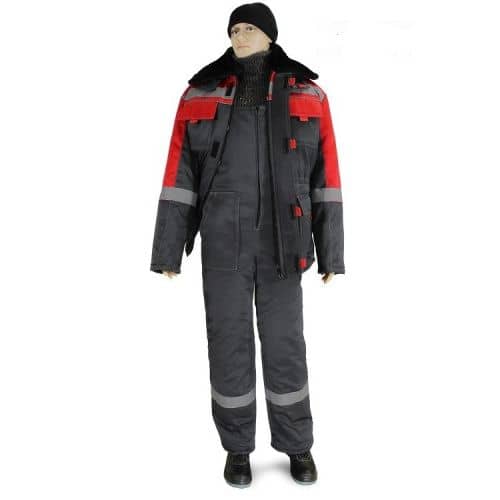 Купить Костюм Рассо Нова утепленный 75640 серый с красным 48-50/170-176 по низкой цене