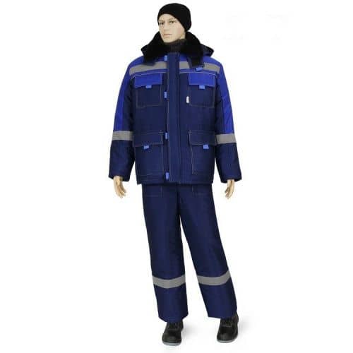 Купить Костюм Рассо Нова утепленный 02270 темно-синий с васильковым 48-50/170-176 по низкой цене