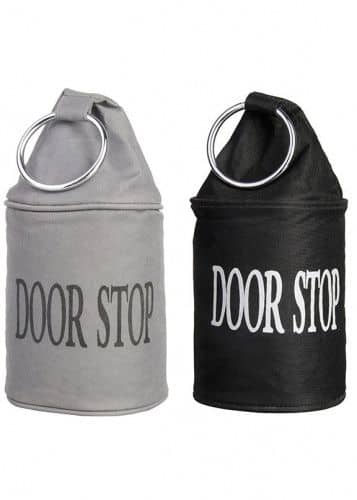 Купить Стоппер для двери напольный черный Esschert Design по низкой цене