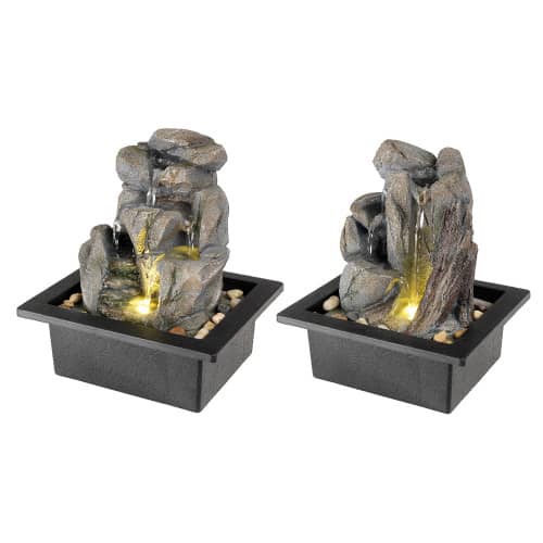 Купить Фонтан Каменный водопад мини 24 см по низкой цене