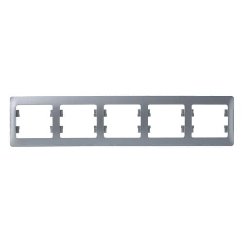 Купить Рамка Schneider Electric Глосса 5 постов горизонтальная перламутр по низкой цене