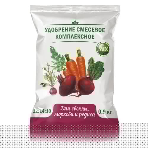 Купить Удобрение минеральное для свеклы, моркови и редиса 0,9 кг по низкой цене