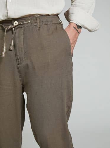 Купить Штаны Piazza Italia con lacci цвета хаки по низкой цене