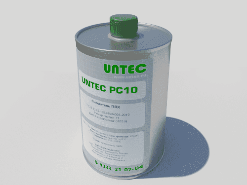 Купить Очиститель Untec PC10 для ПВХ с небольшим содержанием растворителя по низкой цене