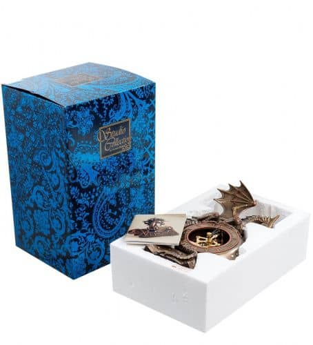 Купить Статуэтка-часы Veronese Дракон в стиле стимпанк по низкой цене