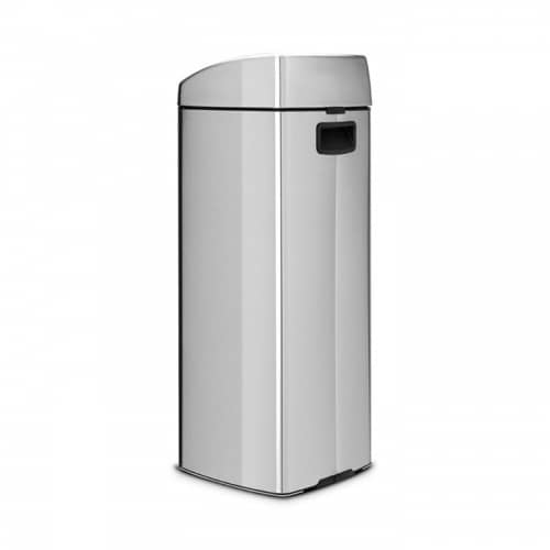 Купить Бак Brabantia Touch Bin мусорный, прямоугольный, стальной матовый, FPP, 25 л по низкой цене