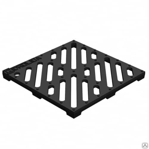 Купить Решетка водоприемная Gidrolica Point РВ-28,5.28,5 - чугунная щелевая, кл. С250 по низкой цене