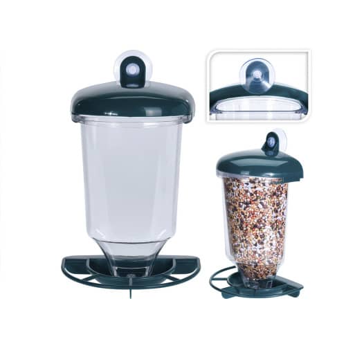 Купить Кормушка для птиц с присоской 14х10,5х22 см C22951770 по низкой цене