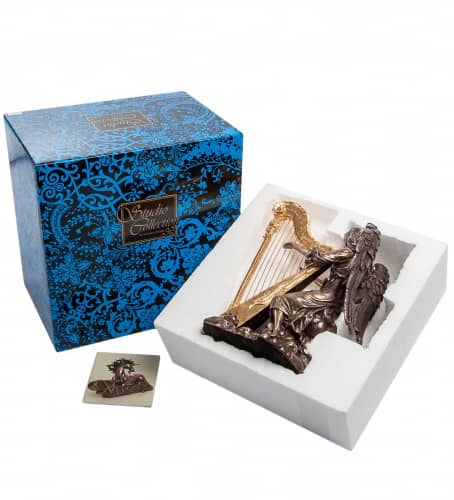 Купить Статуэтка Veronese Ангел, играющий на арфе WS-691/2 по низкой цене