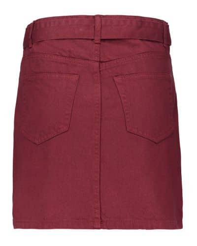 Купить Юбка Piazza Italia джинсовая, цвет рубин по низкой цене