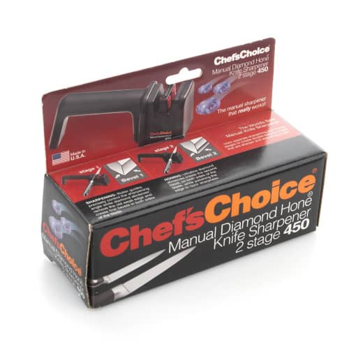Купить Точилка Chef'sChoice CC450 для ножей механическая, двухуровневая, черная по низкой цене