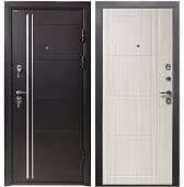 Купить Дверь Промет С4 Гранит входная металлическая правая снаружи металл Черный муар внутри МДФ Бодега рубин 2066х880 мм по низкой цене