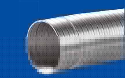 Купить Канал (воздуховод) Эра, гофрированный, алюминиевый, d=150 мм, 3 м по низкой цене