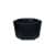 Купить Кашпо керамическое Эджес шестигранник d15 см черный по низкой цене