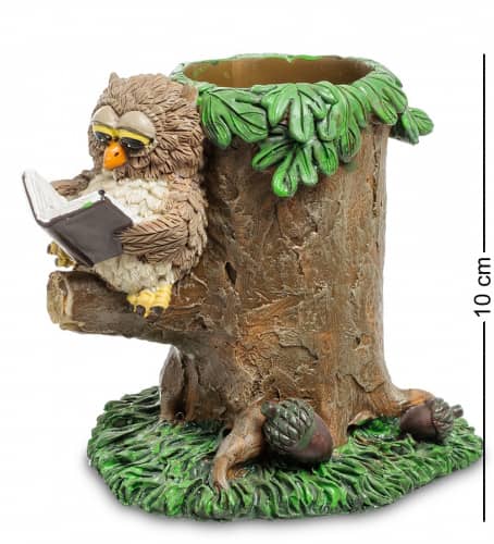 Купить Подставка The Comical World of Stratford Сова с книгой RV-589 для ручек по низкой цене