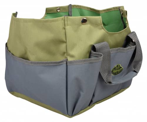 Купить Стул Esschert Design Gardentools садовый с сумкой для инструментов, серый по низкой цене