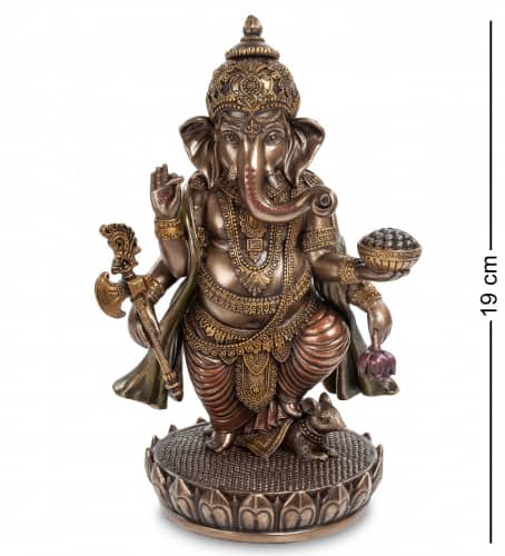 Купить Статуэтка Veronese Ганеша на лотосе WS-540 по низкой цене