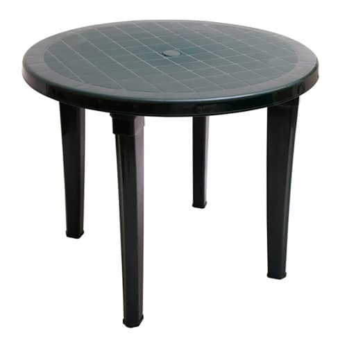 Купить Стол садовый пластиковый d90 см зеленый по низкой цене