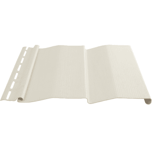 Купить Сайдинг Tecos Ardennes Корабельный брус, виниловый, белый, 3660х230 мм для наружной отделки дома по низкой цене