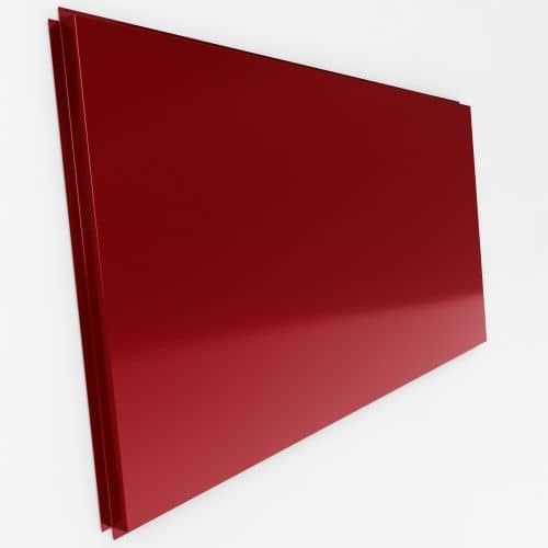 Купить Фасадная кассета Standard прямая 1170х545 мм RAL3003 (рубиново-красный цвет) для наружной отделки дома по низкой цене