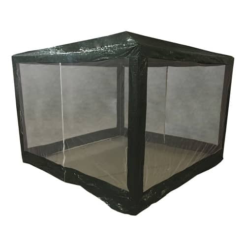 Купить Шатер садовый полиэтиленовый 2,4х2,4х2,5 м с антимоскитной сеткой по низкой цене