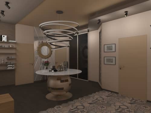 3D панель стеновая Relieffo Lounge 060 из пенополиуретана 600x600x30 мм