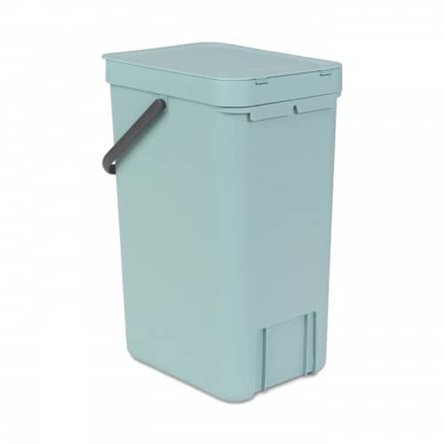 Купить Ведро Brabantia Sort & Go мусорное, встраиваемое, мятное, 16 л по низкой цене