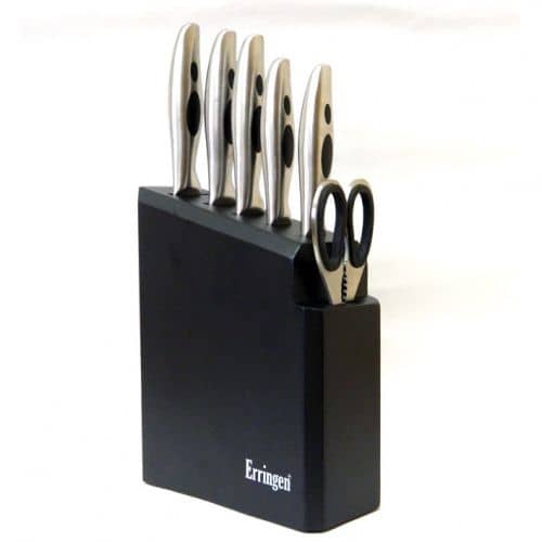 Купить Ножи Erringen кухонные на деревянной подставке 6 предметов по низкой цене