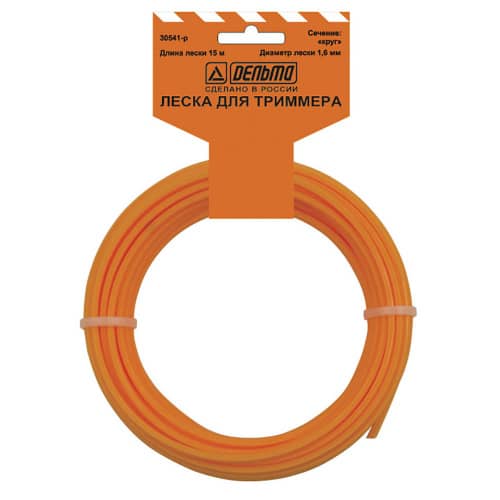 Купить Леска для триммера круглая 1,6 ммх15 м по низкой цене