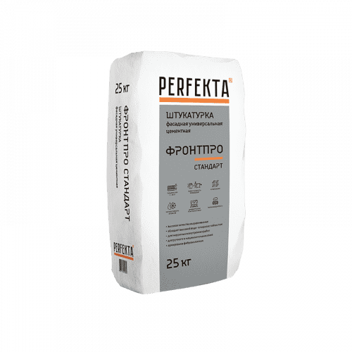 Купить Штукатурка Perfekta Фронтпро Стандарт фасадная 25 кг по низкой цене