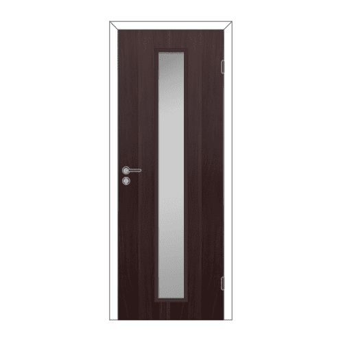 Купить Дверное полотно Olovi L2, cтекло, венге, 700x35х2000 мм, с/ф по низкой цене