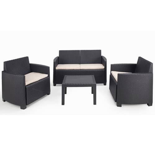 Купить Набор мебели пластиковый ARENA 4 предмета с подушками по низкой цене
