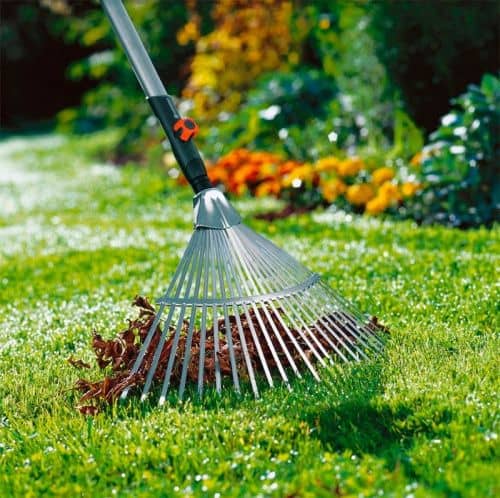 Купить Грабли Gardena 3103 веерные регулируемые без черенка по низкой цене