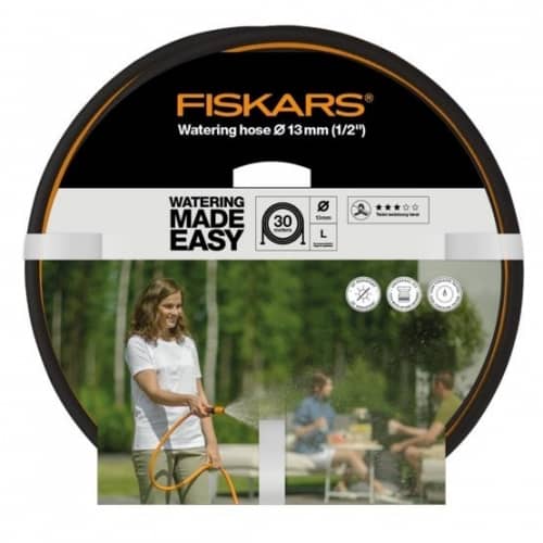 Купить Шланг Fiskars поливочный армированный 1/2 дюйма 30 м Q3 по низкой цене
