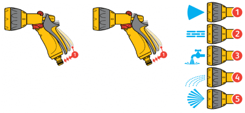 Купить Пистолет-распылитель Hozelock 2676 Multi Spray по низкой цене