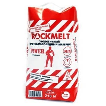 Купить Реагент Rockmelt Power противогололедный 10,5 кг по низкой цене