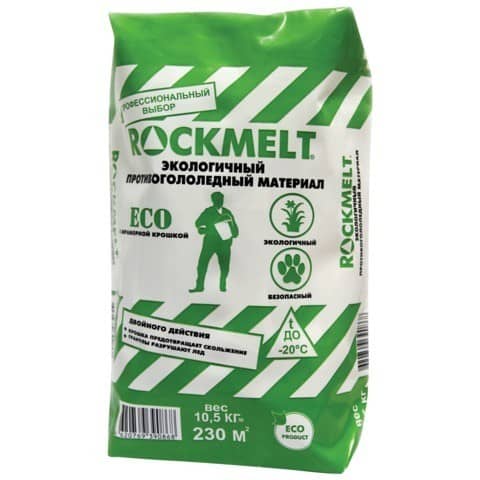 Купить Реагент Rockmelt Eco противогололедный двойного действия 10,5 кг по низкой цене