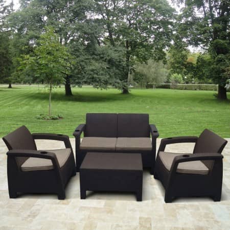 Купить Лаунж зона Афина-Мебель Yalta M6142 Brown по низкой цене