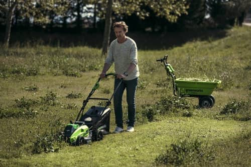 Купить Газонокосилка Greenworks GD40LM45 аккумуляторная без аккумулятора и зарядного устройства по низкой цене