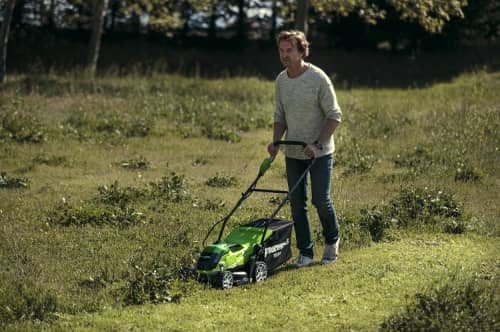 Купить Газонокосилка Greenworks G40LM35 аккумуляторная без аккумулятора и зарядного устройства по низкой цене