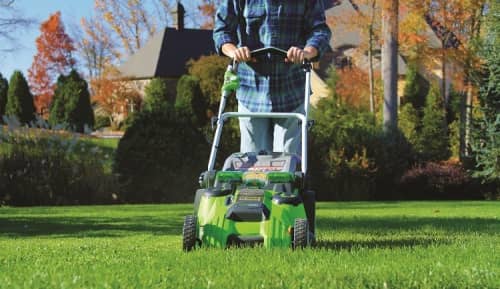 Купить Газонокосилка Greenworks G40LM49DBK4 TwinForce аккумуляторная по низкой цене