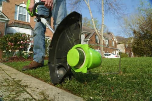 Купить Триммер Greenworks GD40BCK4 аккумуляторный по низкой цене