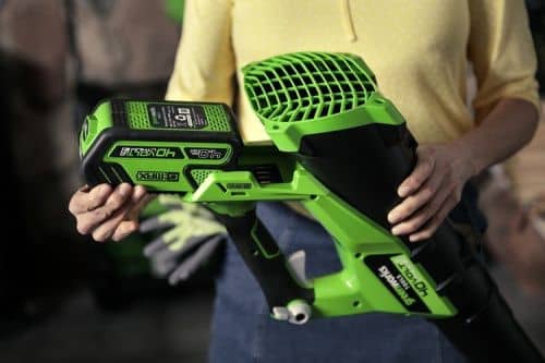 Купить Воздуходувка Greenworks G40ABK3 аккумуляторный с аккумулятором 3 А.ч и зарядным устройством по низкой цене