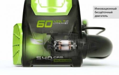 Купить Воздуходувка Greenworks GD60BPB аккумуляторный ранцевый без аккумулятора и зарядного устройства по низкой цене