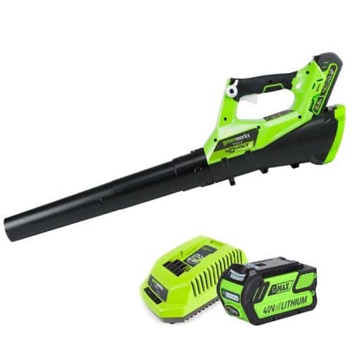 Купить Воздуходувка Greenworks G40ABK4 аккумуляторный по низкой цене