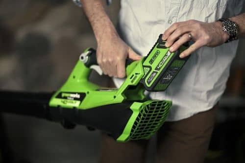 Купить Воздуходувка Greenworks G40ABK4 аккумуляторный по низкой цене