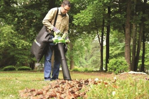 Купить Воздуходувка-пылесос Greenworks GD40BVK4 аккумуляторный по низкой цене