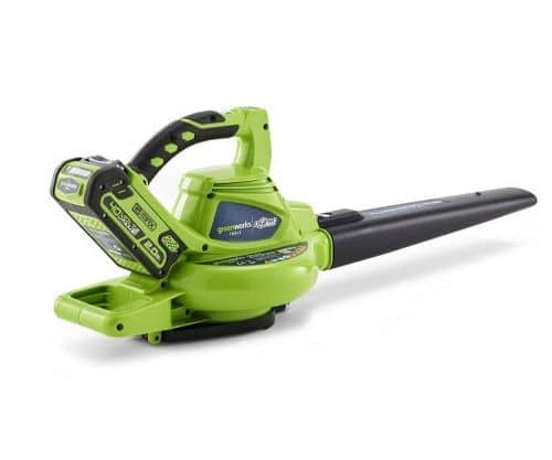 Купить Воздуходувка-пылесос Greenworks GD40BVK4 аккумуляторный по низкой цене